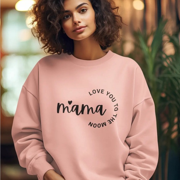 Obsessed! Show off your love Love You to The Moon Sweatshirt cotton blend - Picture 1 of 2